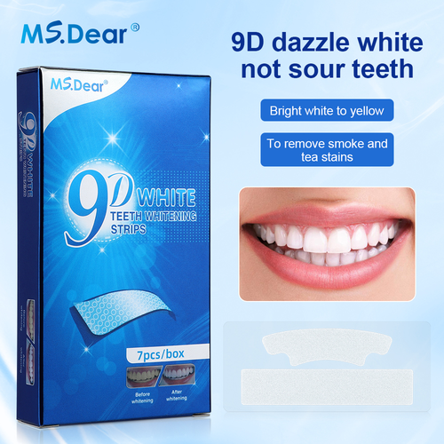 9D Teeth Whitening Strips – Gel Formula